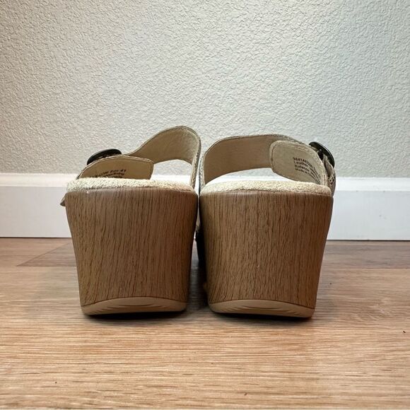 NWOT Dansko Sophie Leather Colorful Metallic Double Strap Sandals - Picture 8 of 12